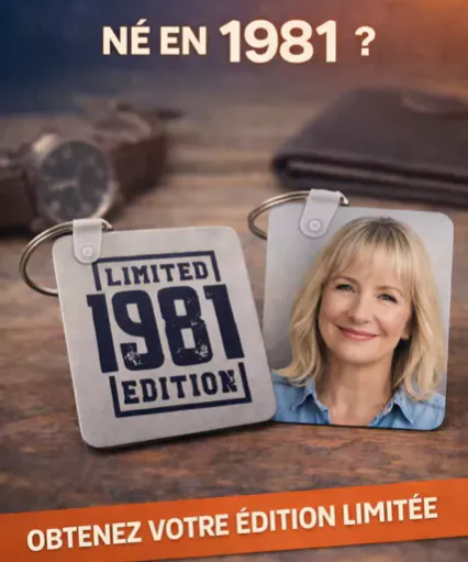 🔑 Porte-clés personnalisé – Édition limitée 1981