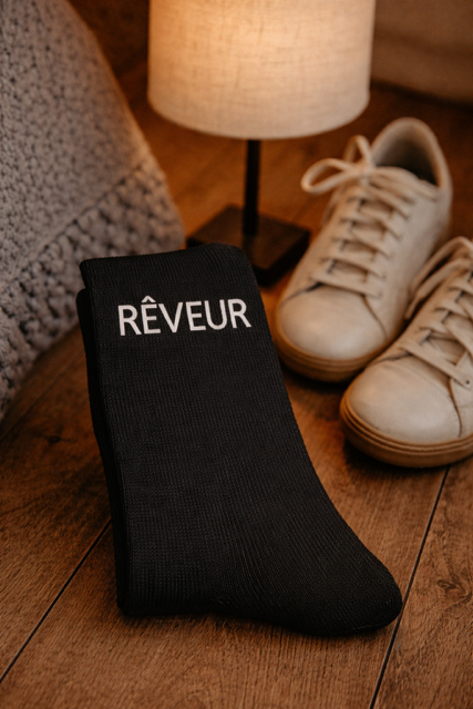 Chaussettes à messages homme – “Rêveur”