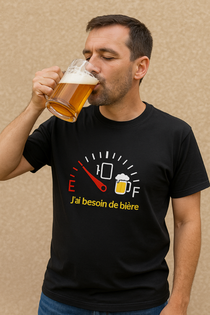 T-shirt homme🍺 J’ai besoin de bière 😎