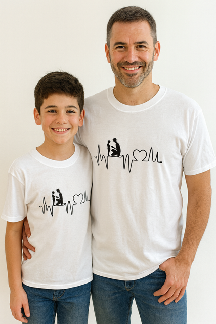 👕 T-shirt homme « Ligne de vie Père & Fils »
