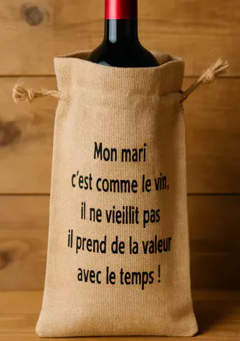 Sac à Bouteille – “Mon mari, c’est comme le vin…”