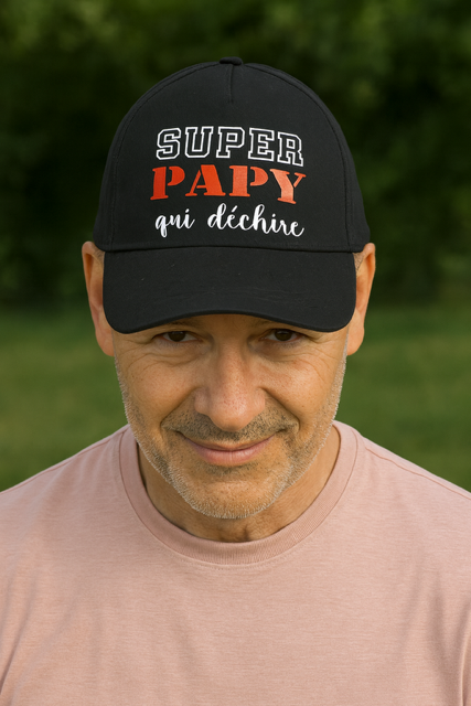 Casquette Homme -🧢 Super Papy qui déchire 😎