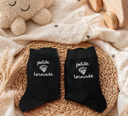 🌪️ Chaussettes enfant – « Petite Tornade »