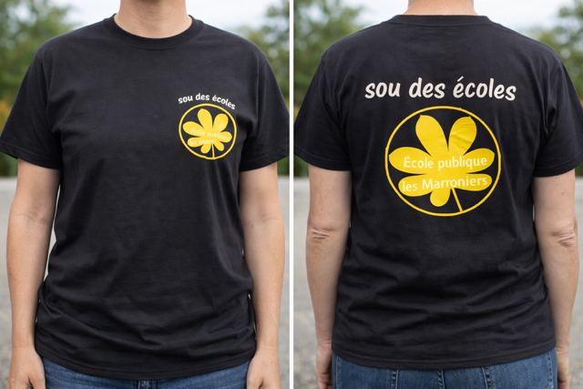t shirt noir personnalisé