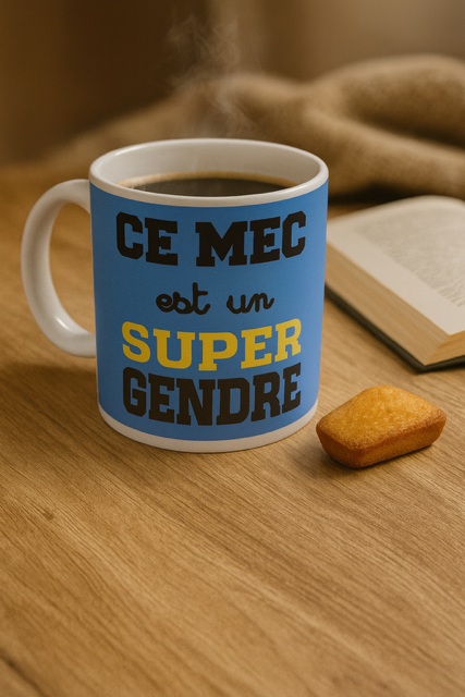 ☕ Mug blanc mat « Ce mec est un super gendre »
