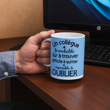 ☕ Mug blanc mat « Un collègue formidable »