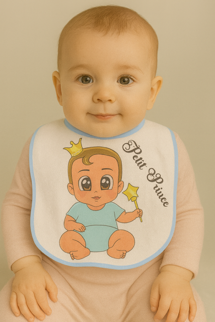Bavoir bleu "Petit Prince" 