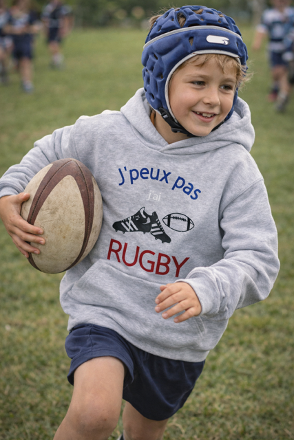  Sweat à capuche enfant – J’peux pas, j’ai rugby