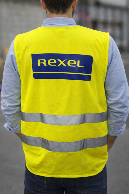 gilet jaune de sécurité de dos personnalisé avec logo