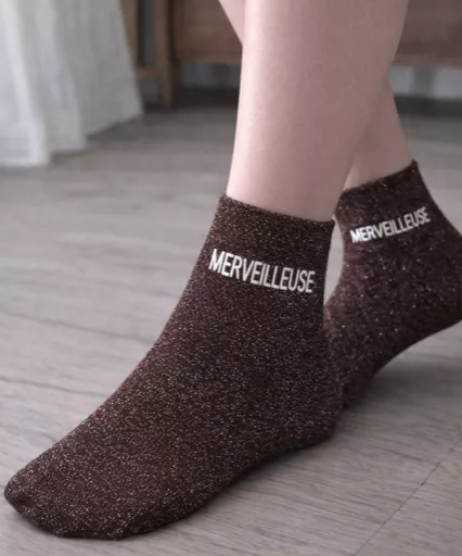 ✨ Chaussettes à paillettes – Merveilleuse ✨