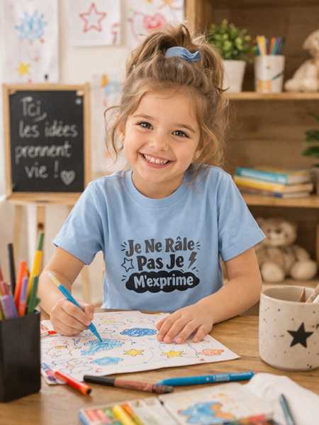 👕 T-shirt enfant « Je ne râle pas, je m’exprime »