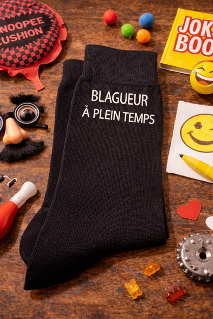 🧦 Chaussettes homme « Blagueur à plein temps »