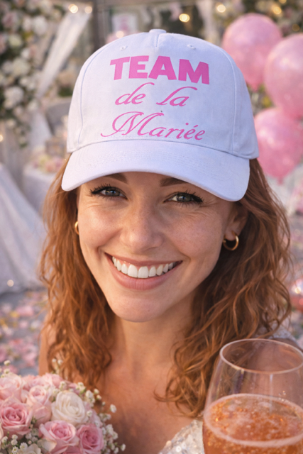Casquette femme personnalisée « Team de la Mariée » 💍👰✨