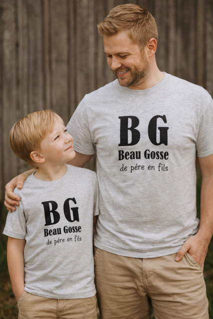 T-shirt homme – « BG : Beau Gosse de Père en Fils » 😎🔥