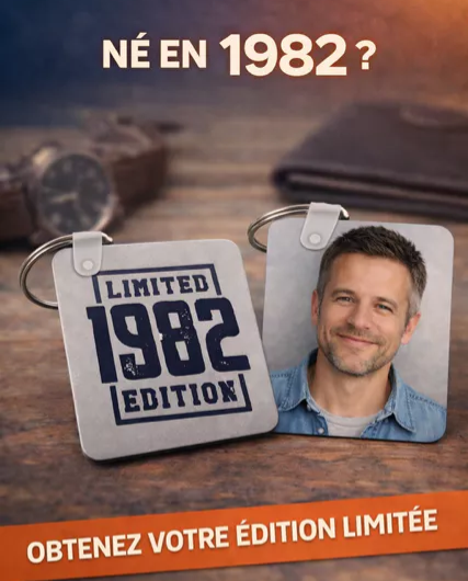 🔑 Porte-clés personnalisé – Édition limitée 1982